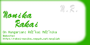 monika rakai business card